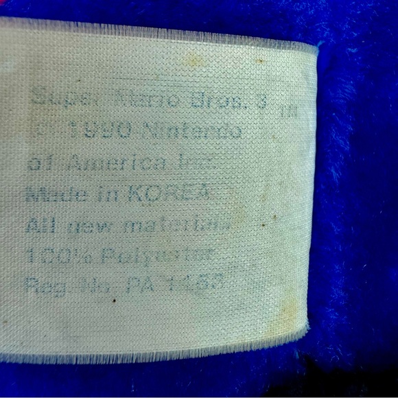 1990 ACME Super Mario Bros 3 Plush Tanooki Suit Stuffed Toy RARE - Picture 9 of 11